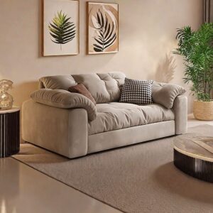 Cottonfy Multifunctional Sleeper 3 Seater Sofa Bed with Storage Space