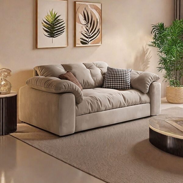 Cottonfy Multifunctional Sleeper 3 Seater Sofa Bed with Storage Space