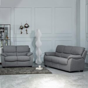 Norway Fabric 3+2 Seater Sofa Set In Grey