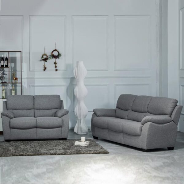 Norway Fabric 3+2 Seater Sofa Set In Grey