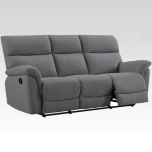 Payson Fabric Recliner 3 Seater Sofa In Anthracite