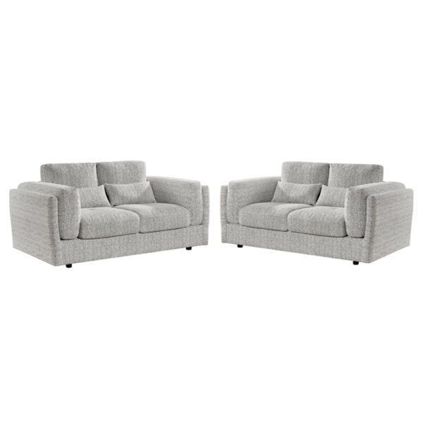 Barrie Fabric 3+2 Seater Sofa Set In Beige