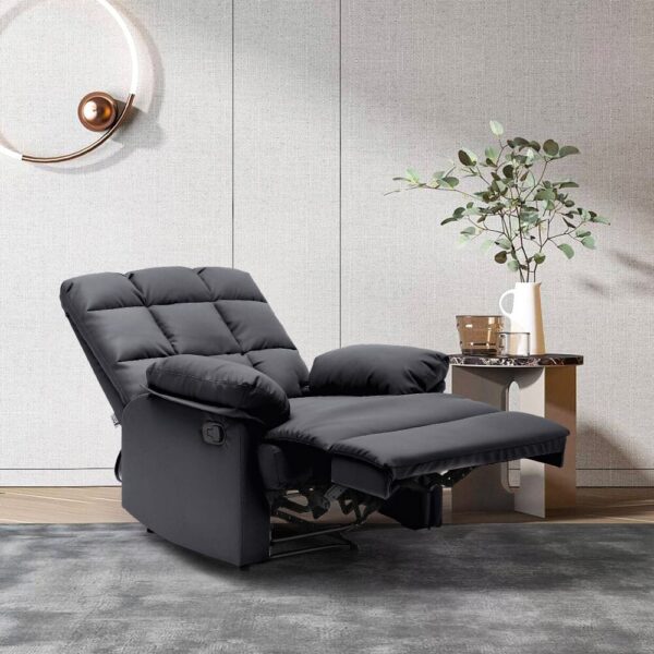 Faux Leather Upholstered Recliner Armchair