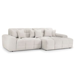 Jackson Fabric Right Hand Corner Sofa In Beige