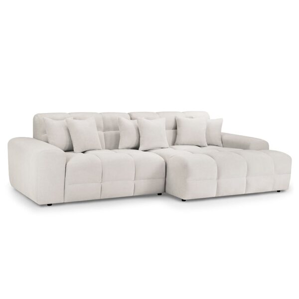 Jackson Fabric Right Hand Corner Sofa In Beige