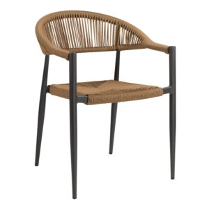 Alamosa Rattan Armchair With Aluminium Frame In Natural