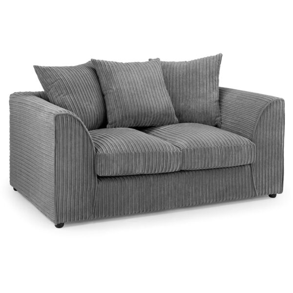 Hyeres Fabric 2 Seater Sofa In Grey