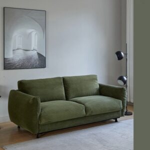 Cottonfy Small 2 Seater Sofa Bed - Foldable Space Saving Sofa for UK Homes