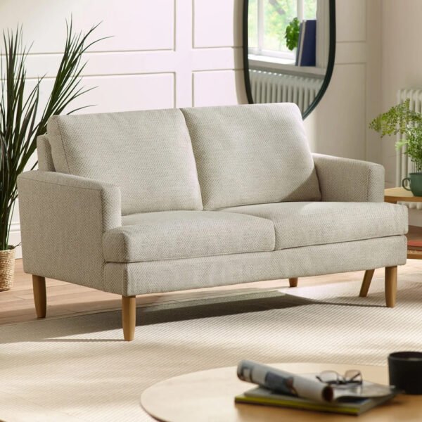 Dundee Fabric 2 Seater Sofa - Beige