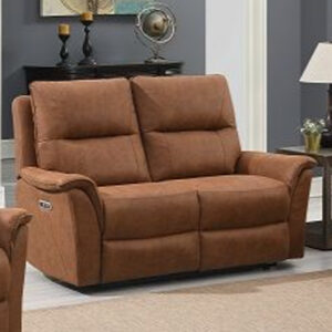 Keller Fabric 2 Seater Sofa In Tan