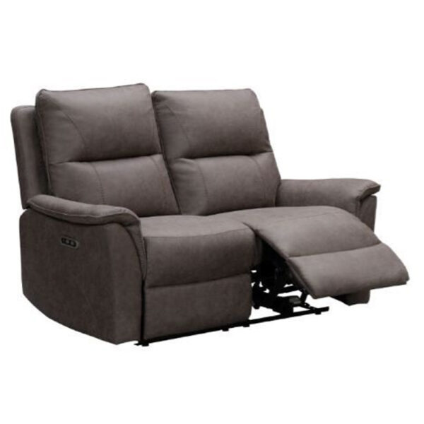 Keller Fabric Electric Recliner 2 Seater Sofa In Truffle
