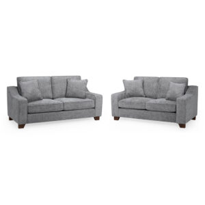 Nepean Fabric 3+2 Seater Sofa Set In Slate