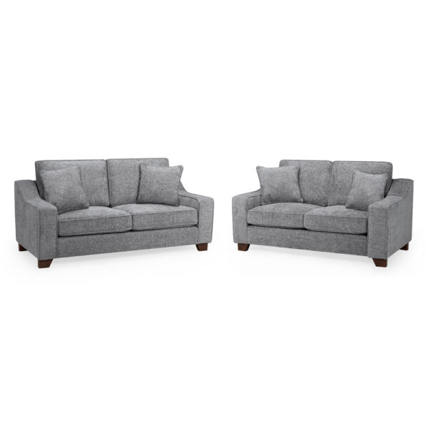 Nepean Fabric 3+2 Seater Sofa Set In Slate