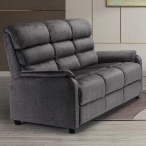 Sanur Fabric 3 Seater Sofa In Grey