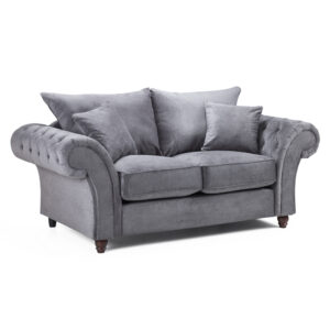Winnsboro Fabric 2 Seater Sofa In Grey