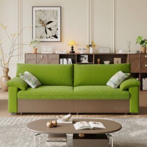Cottonfy Luxurious Solid Wood Versatile 2-Seater Pull Out Sofa Bed