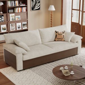 Cottonfy Luxurious Solid Wood Versatile 2-Seater Pull Out Sofa Bed